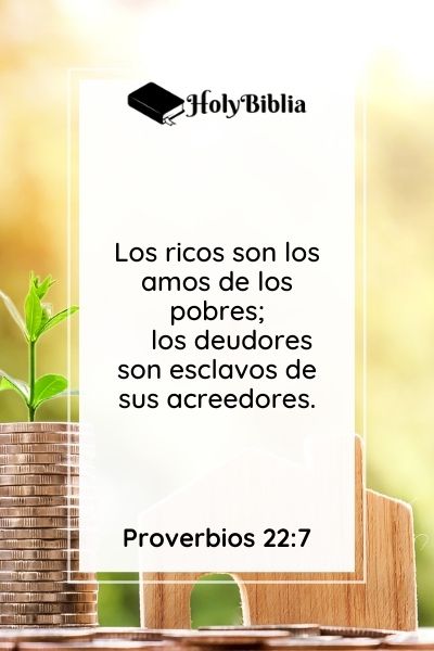 Debe un cristiano tener deudas según la Biblia Proverbios 22-7