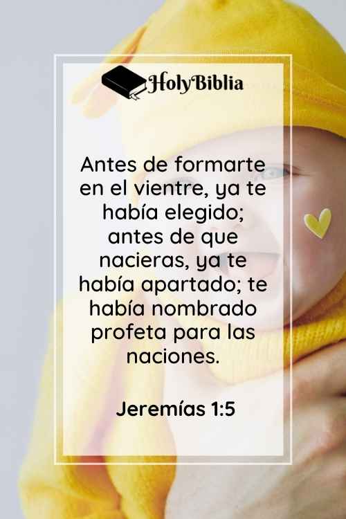 Versículos para niños Biblia Jeremías 1:5